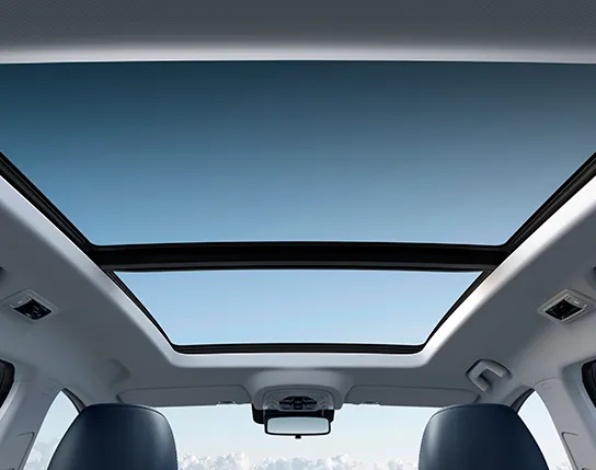 Teto solar panorâmico elétrico