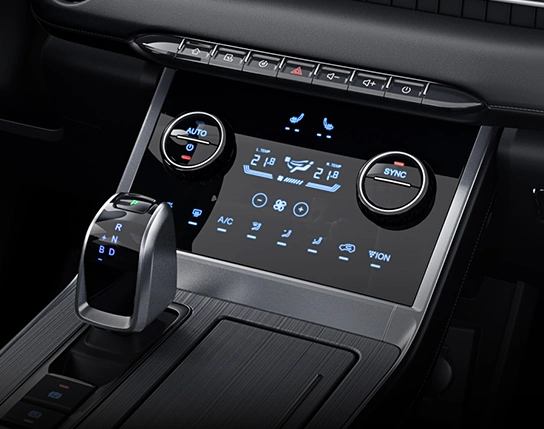 Novo Ar-condicionado Dual Zone com Nova tela LCD.