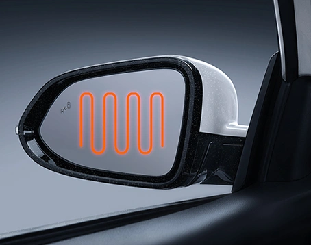 Retrovisores externos elétricos.