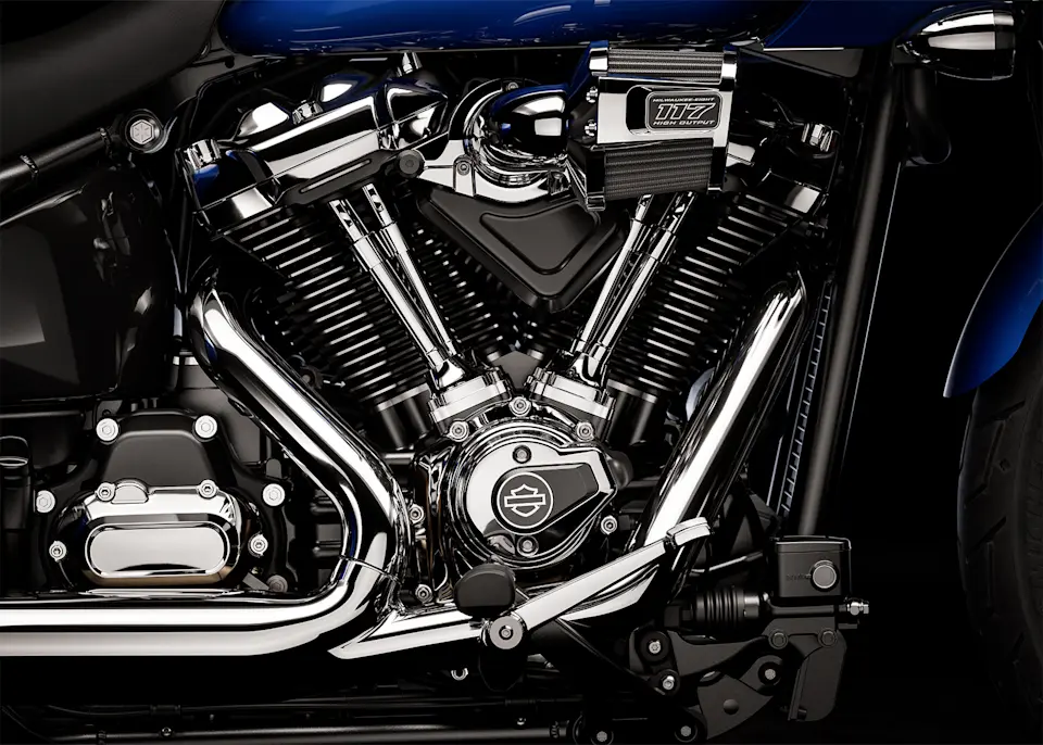NOVO MOTOR V-TWIN MILWAUKEE-EIGHT™ 117 DE ALTA POTÊNCIA
