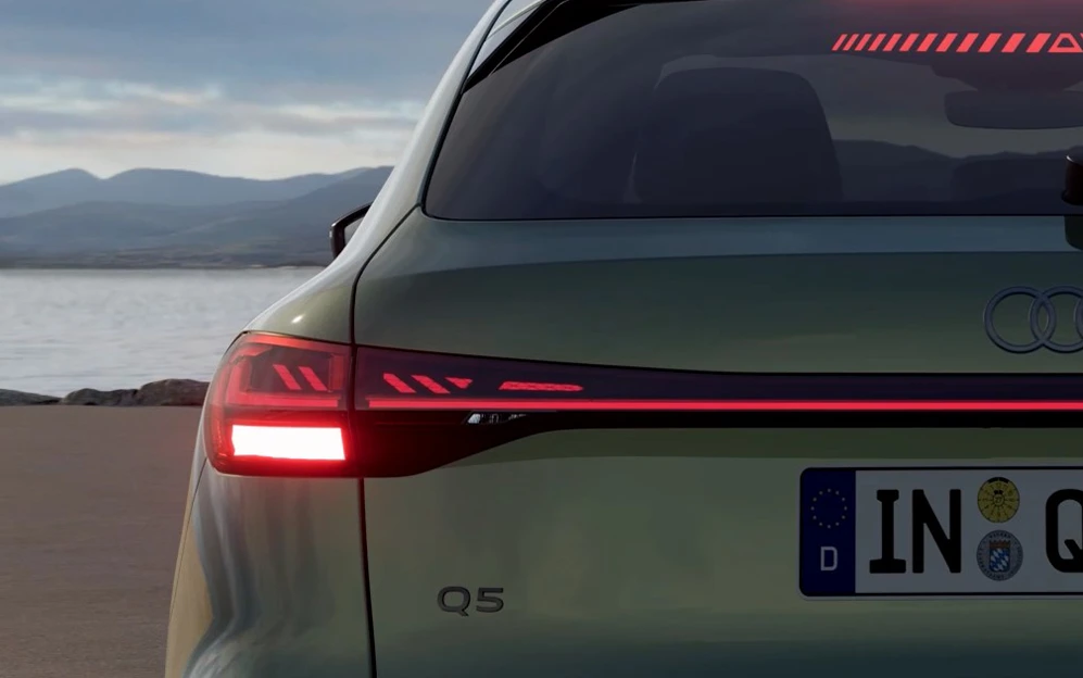 Detalhes da lanterna do Audi Q5 Sportback