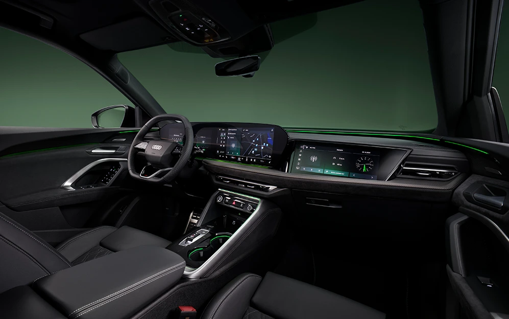 Detalhes do interior do Audi Q5 Sportback