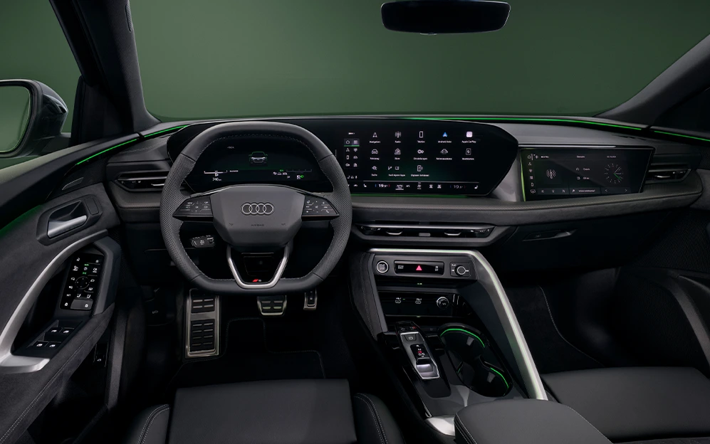 Volante e painel do modelo Audi Q5 Sportback