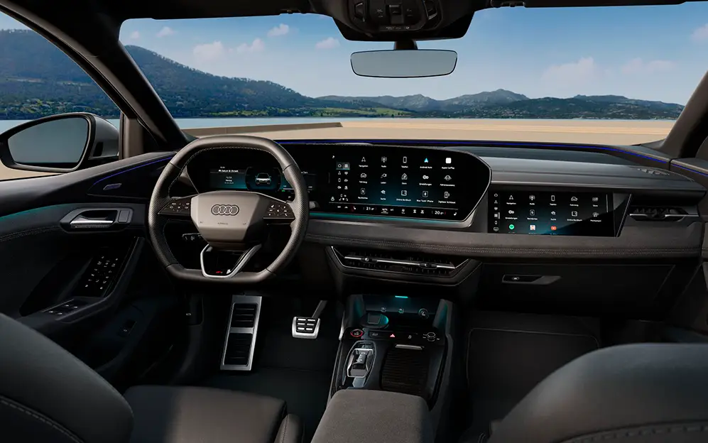 Detalhes do interior do Audi SQ6 Sportback e-tron