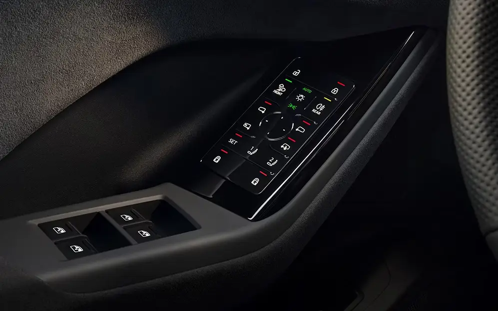 Detalhes do interior do Audi SQ6 Sportback e-tron