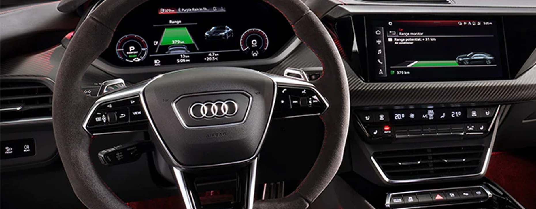 Direção do Audi e-tron GT quattro