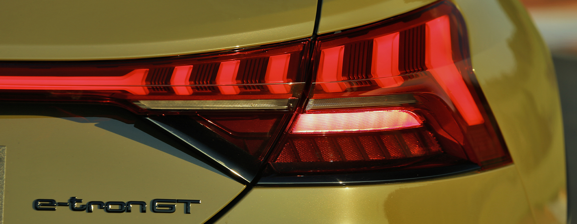 Detalhes da lanterna do modelo RS e-tron GT