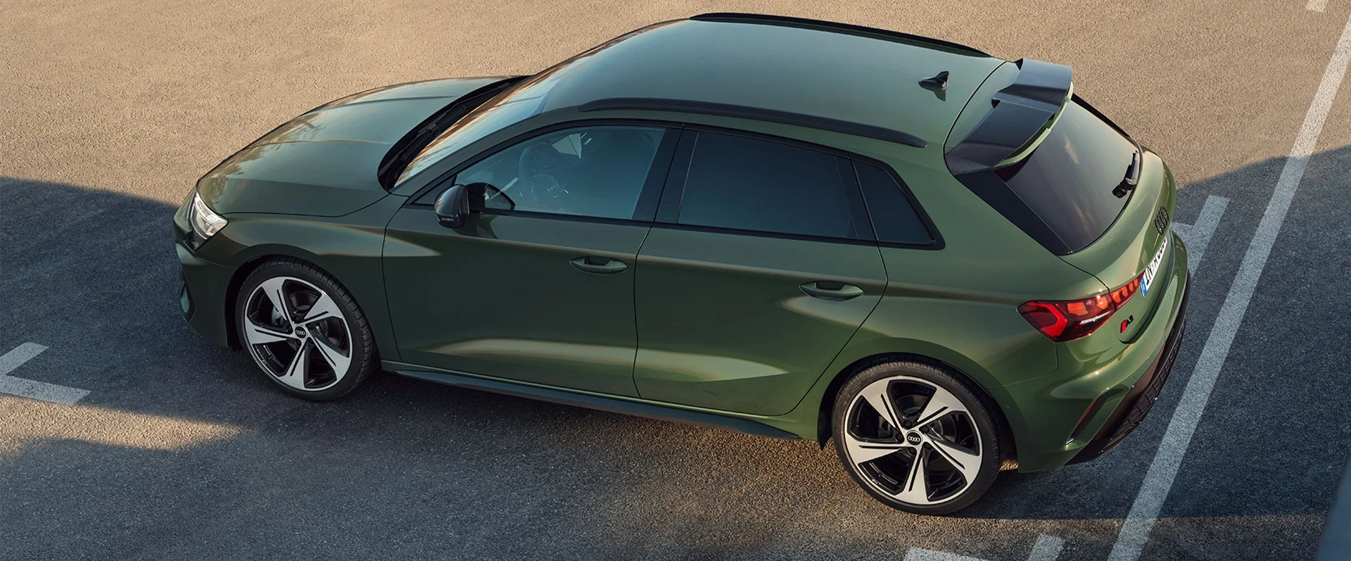 Vista superior do Audi A3 Sportback