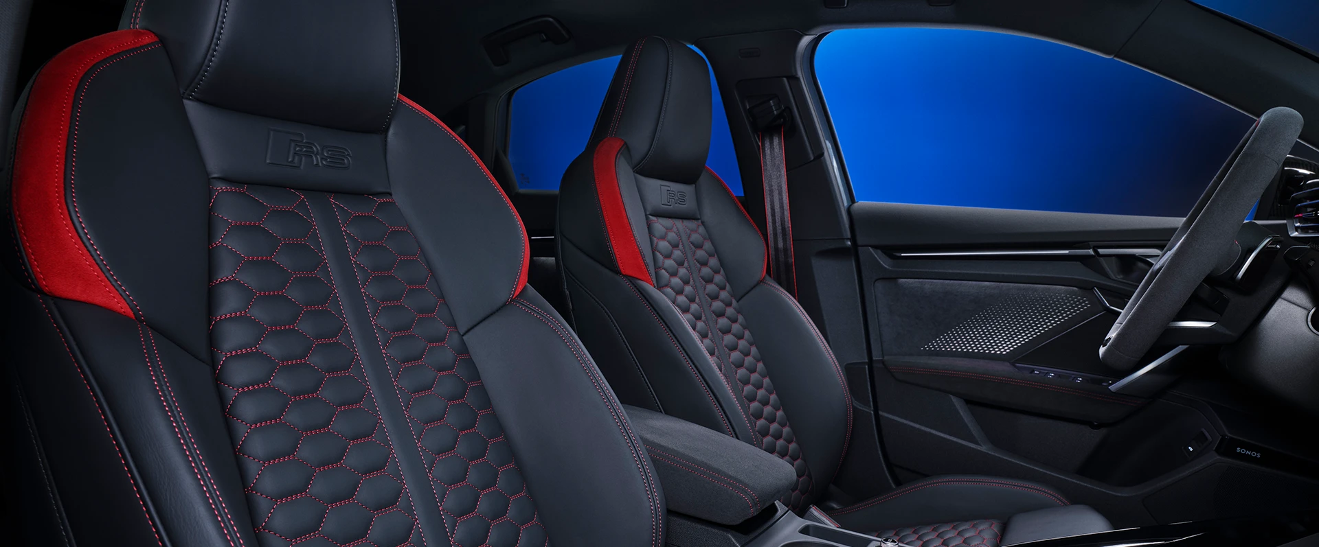 Detalhes dos bancos do Audi RS 3 Sedan