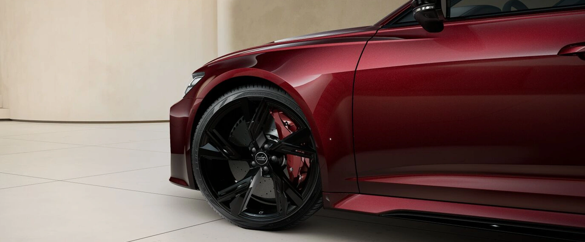 Detalhes da roda do Audi RS 6 Avant Performance