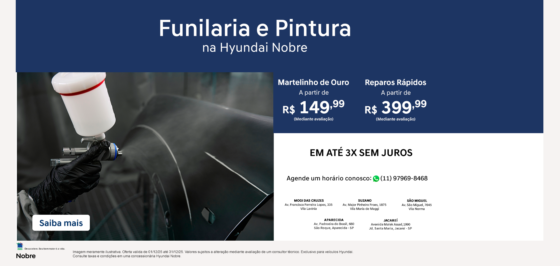 banner pós vendas - funilaria e pintura