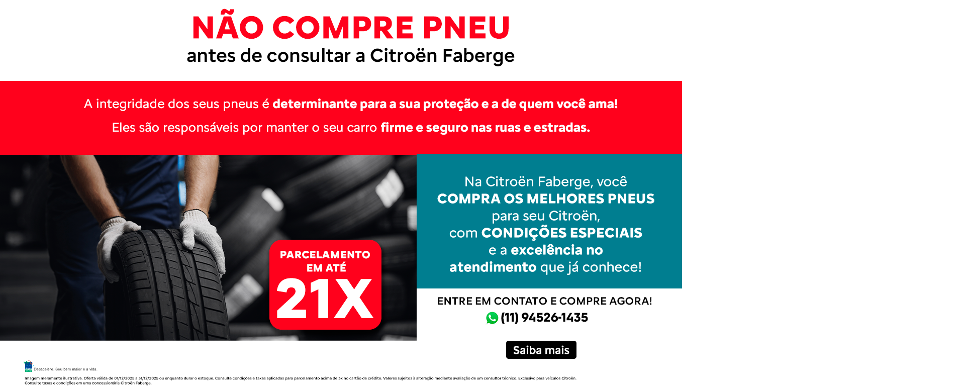 banner pós vendas - troca de pneus