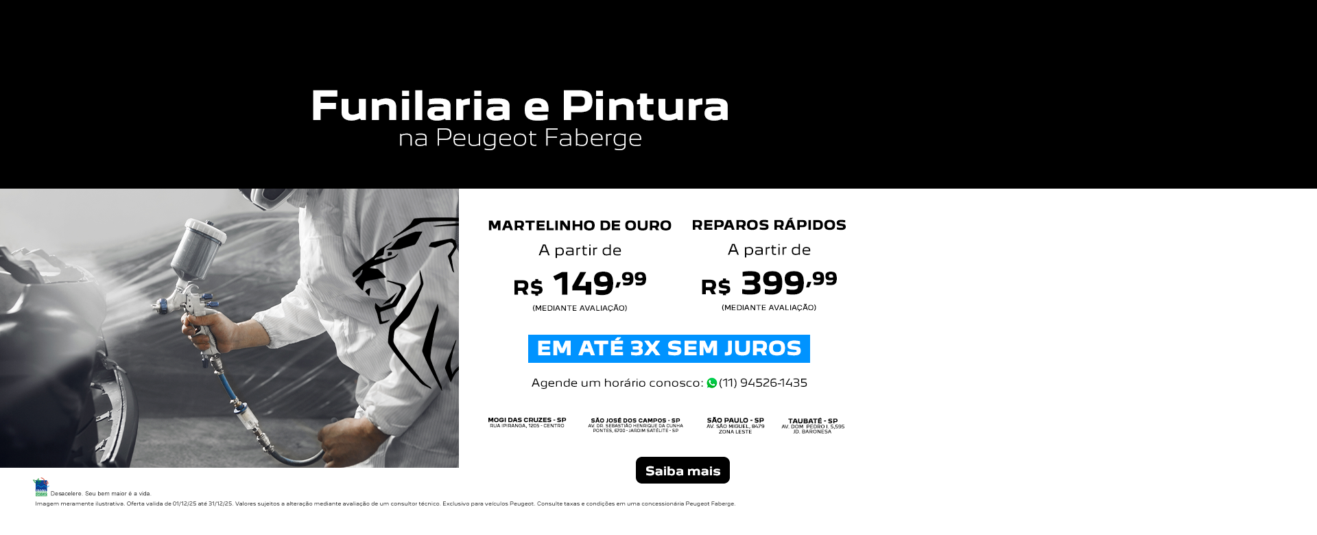 PÓS VENDAS - FUNILARIA E PINTURA