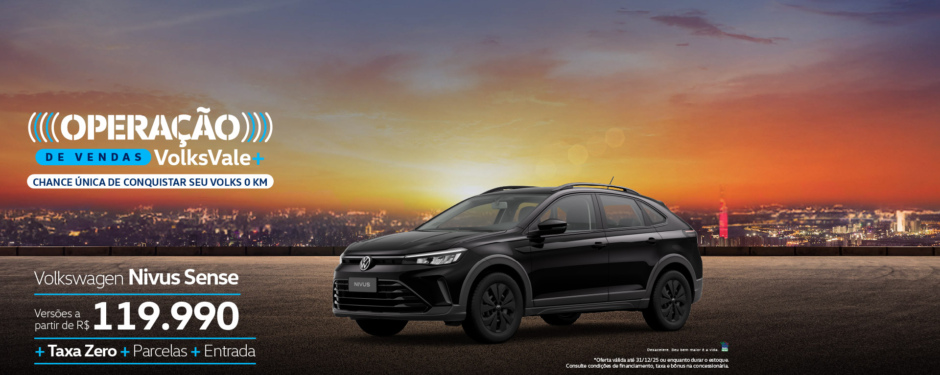 banner nivus sense - operação de vendas