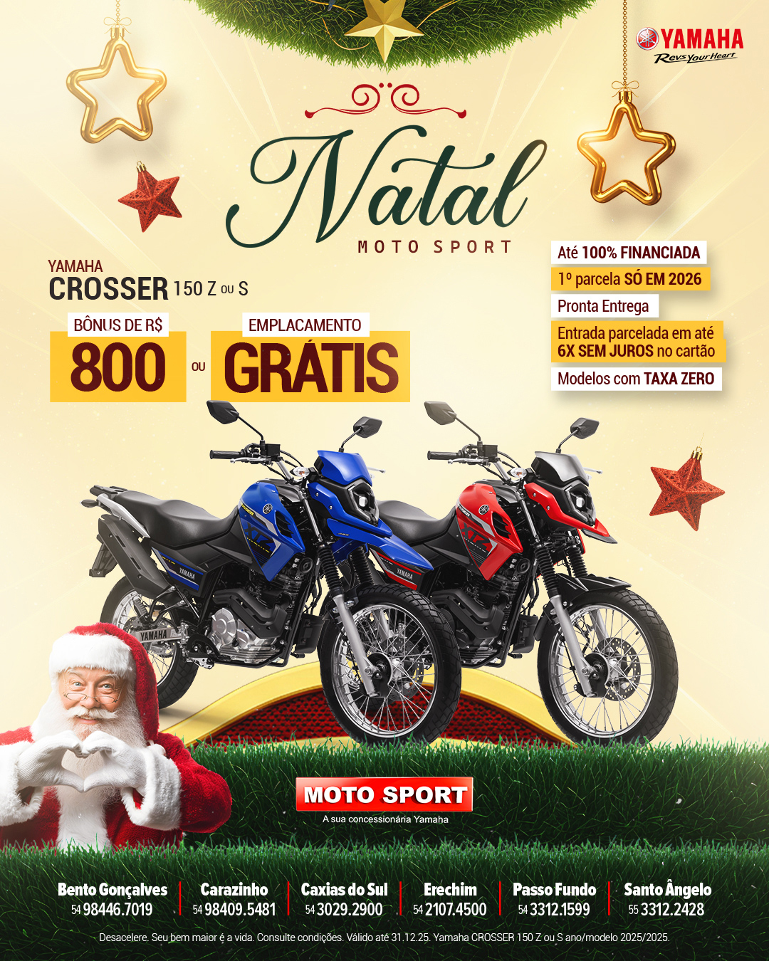Natal Moto Sport Yamaha - Crosser Z e S