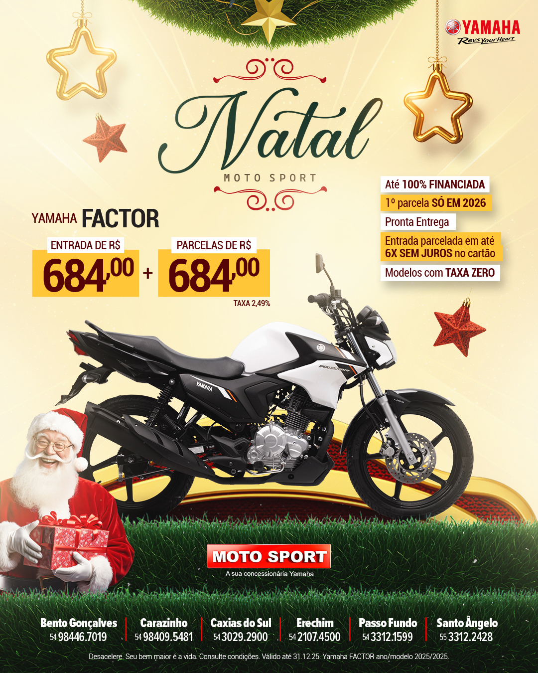 Natal Moto Sport Yamaha - Nova Factor