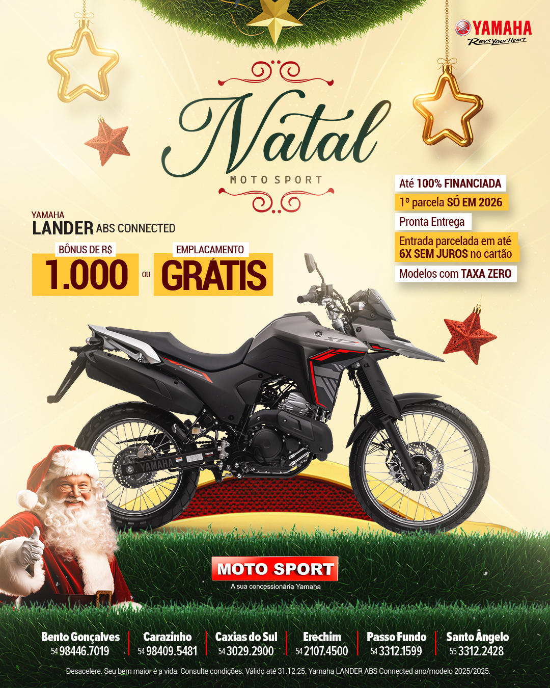 Natal Moto Sport Yamaha - Yamaha Lander ABS Connected