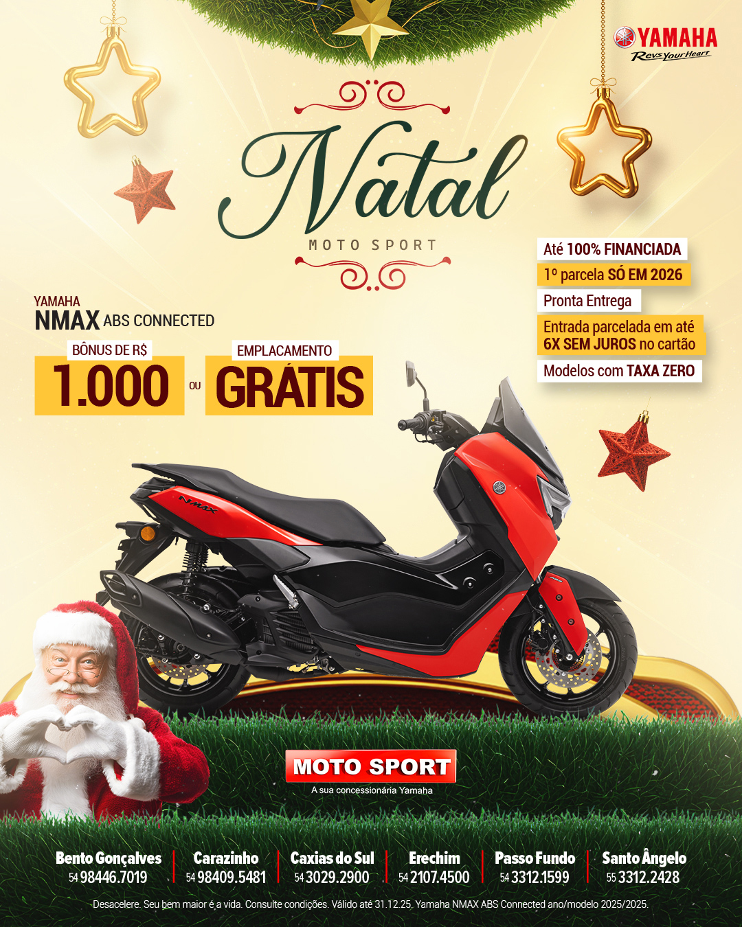Natal Moto Sport Yamaha - Nmax 160 ABS