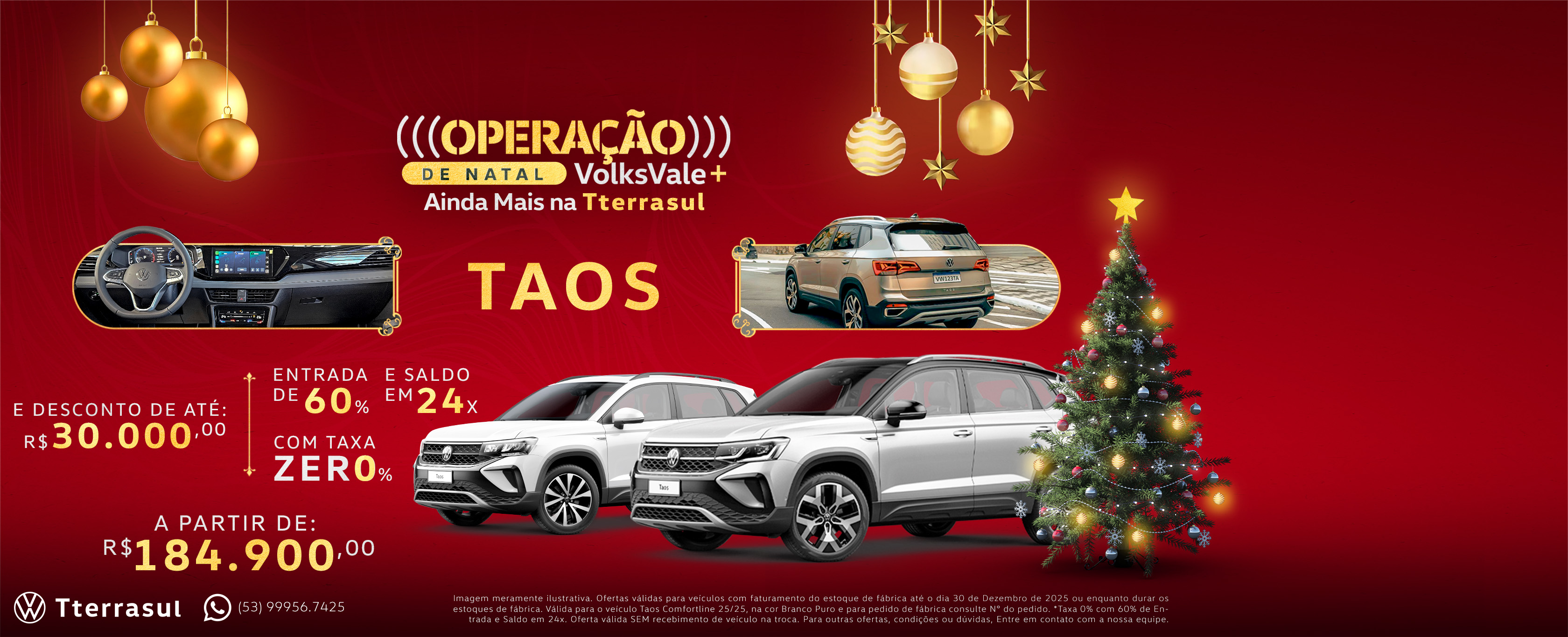 banner op. de natal - taos comfortline