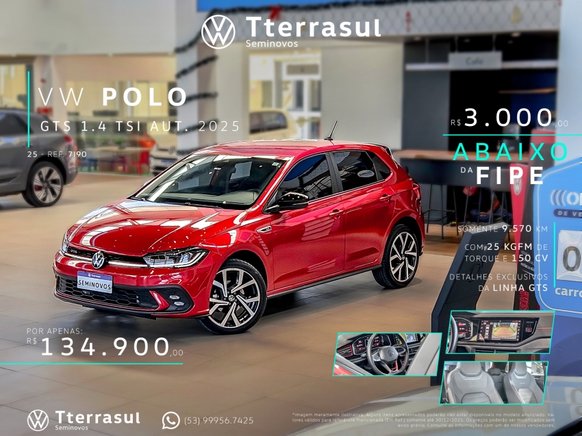 1.4 250 TSI GTS AUTOMÁTICO