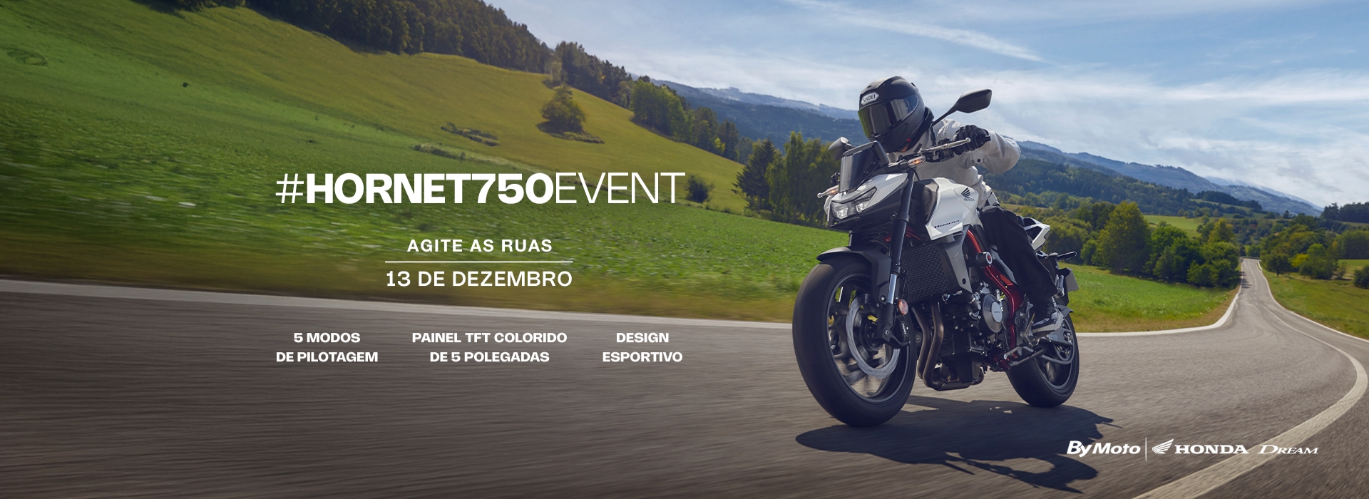 banner Hornet 750 Lançamento