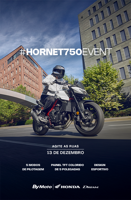 banner Hornet 750 Lançamento
