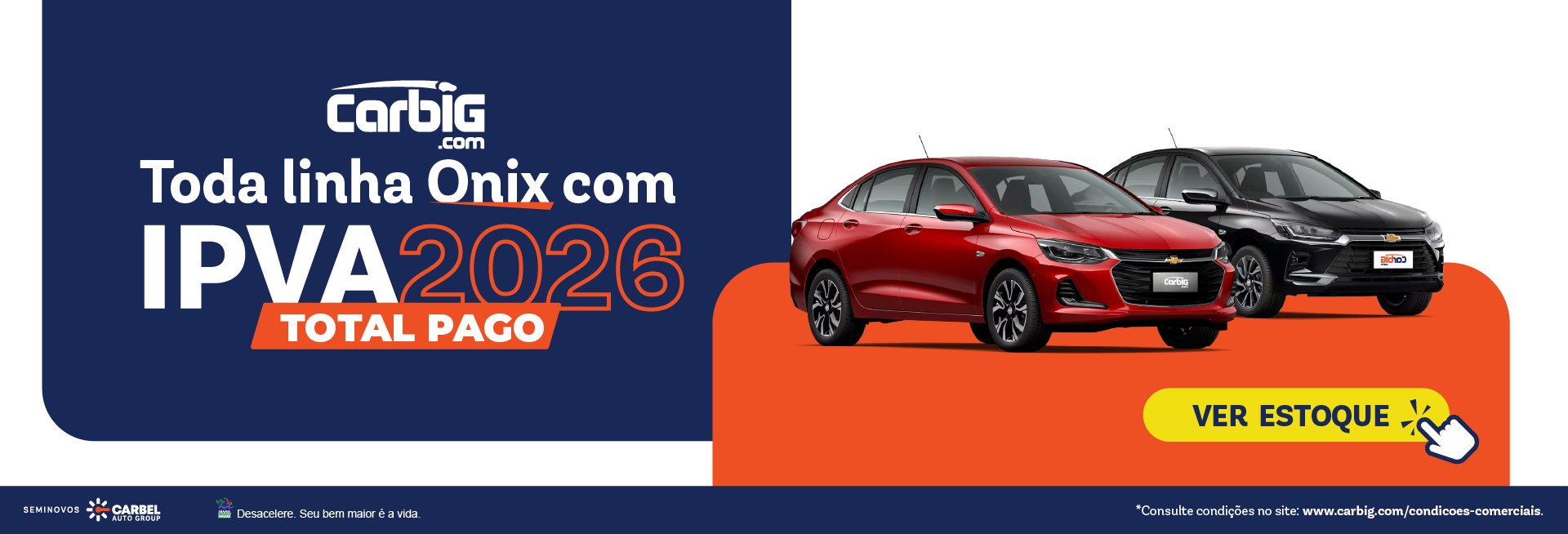 Seminovos Carbig.com | Campanha Dezembro IPVA Onix (VA)