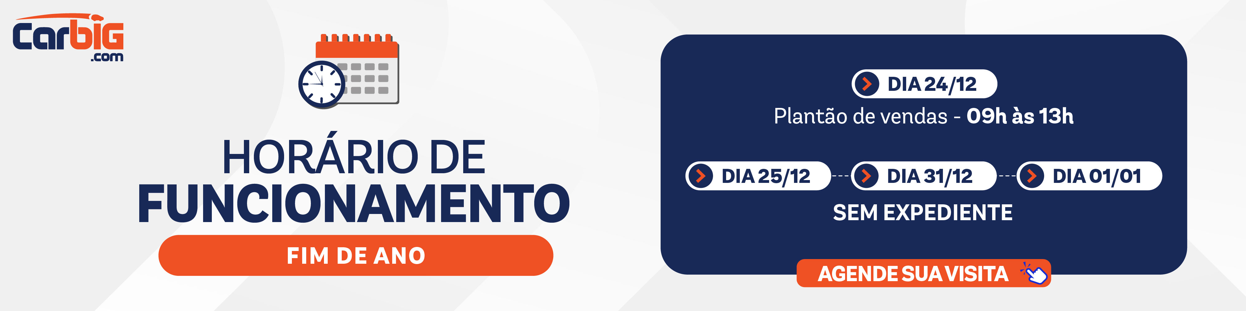 Seminovos Carbig.com | Funcionamento Fim de Ano (VB)