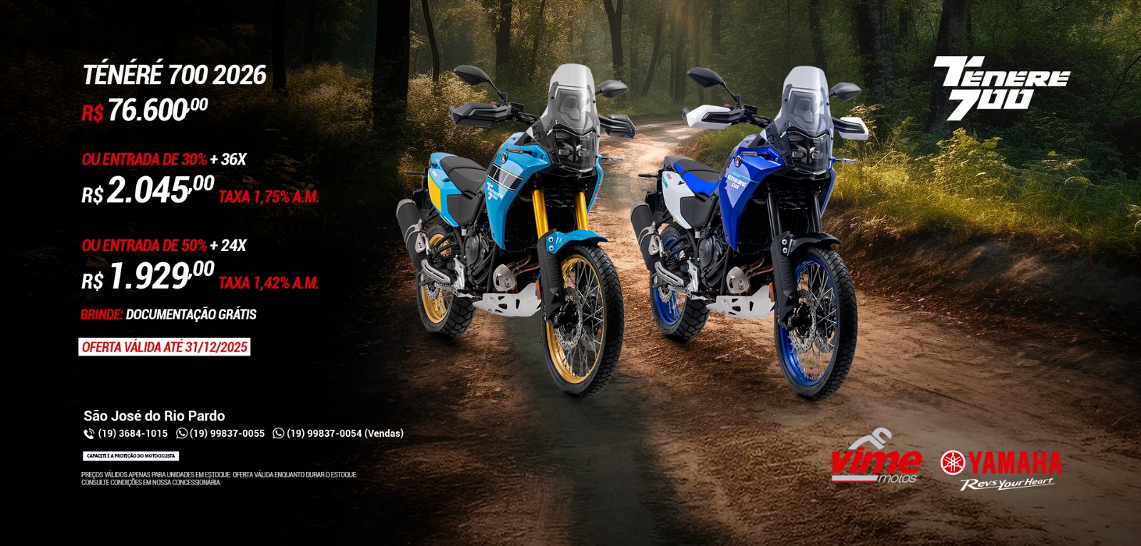 banner tenere 700 2026