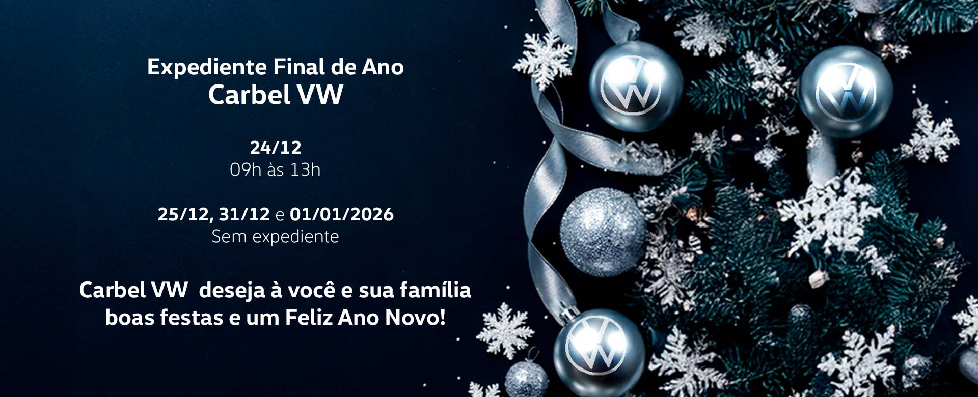 Horário final do ano - Dez 25