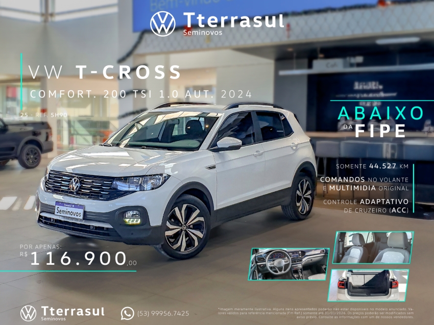 1.0 200 TSI TOTAL FLEX COMFORTLINE AUTOMÁTICO