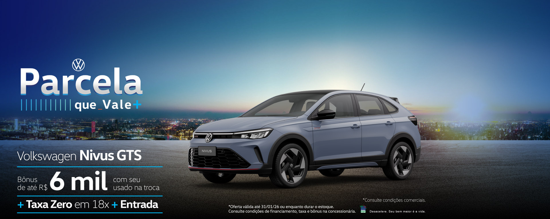 banner nivus gts - parcelas que valem +