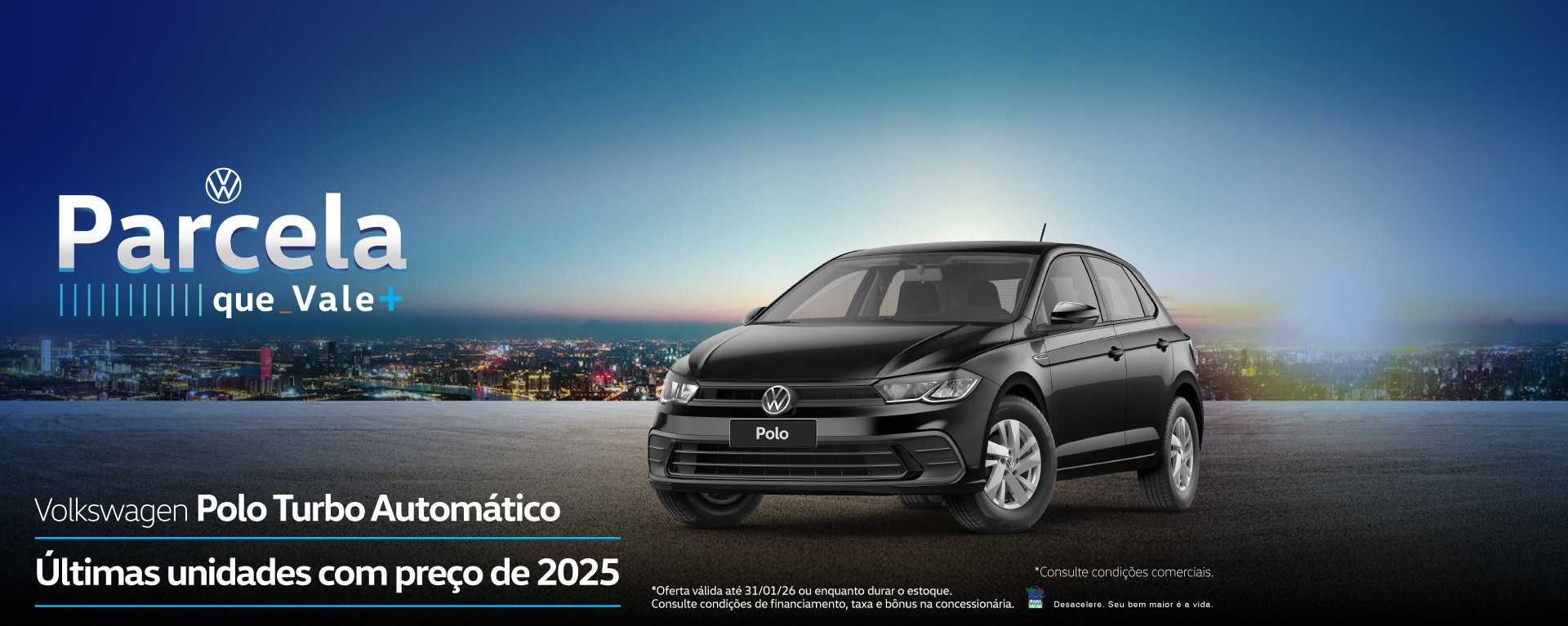 banner polo turbo automatico - parcelas que valem +