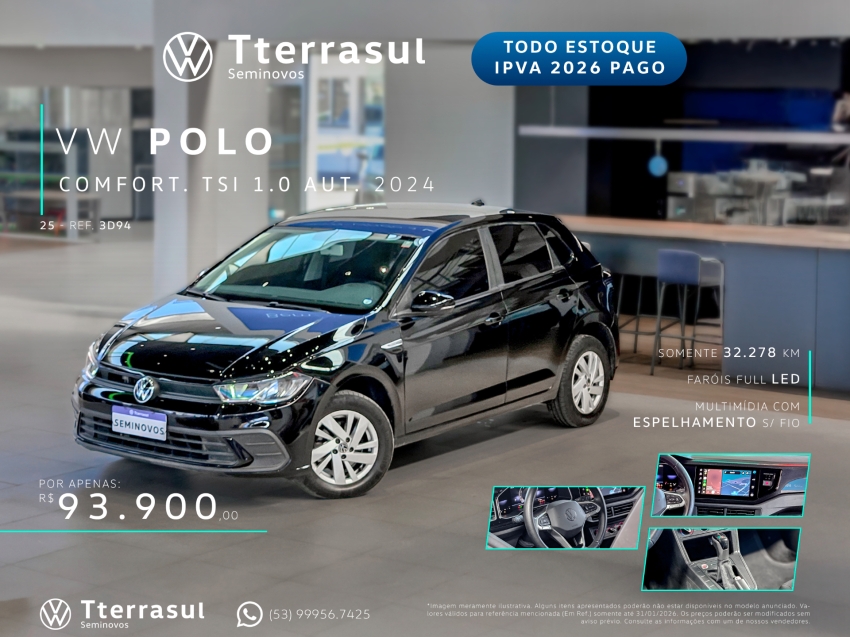 1.0 170 TSI COMFORTLINE AUTOMÁTICO