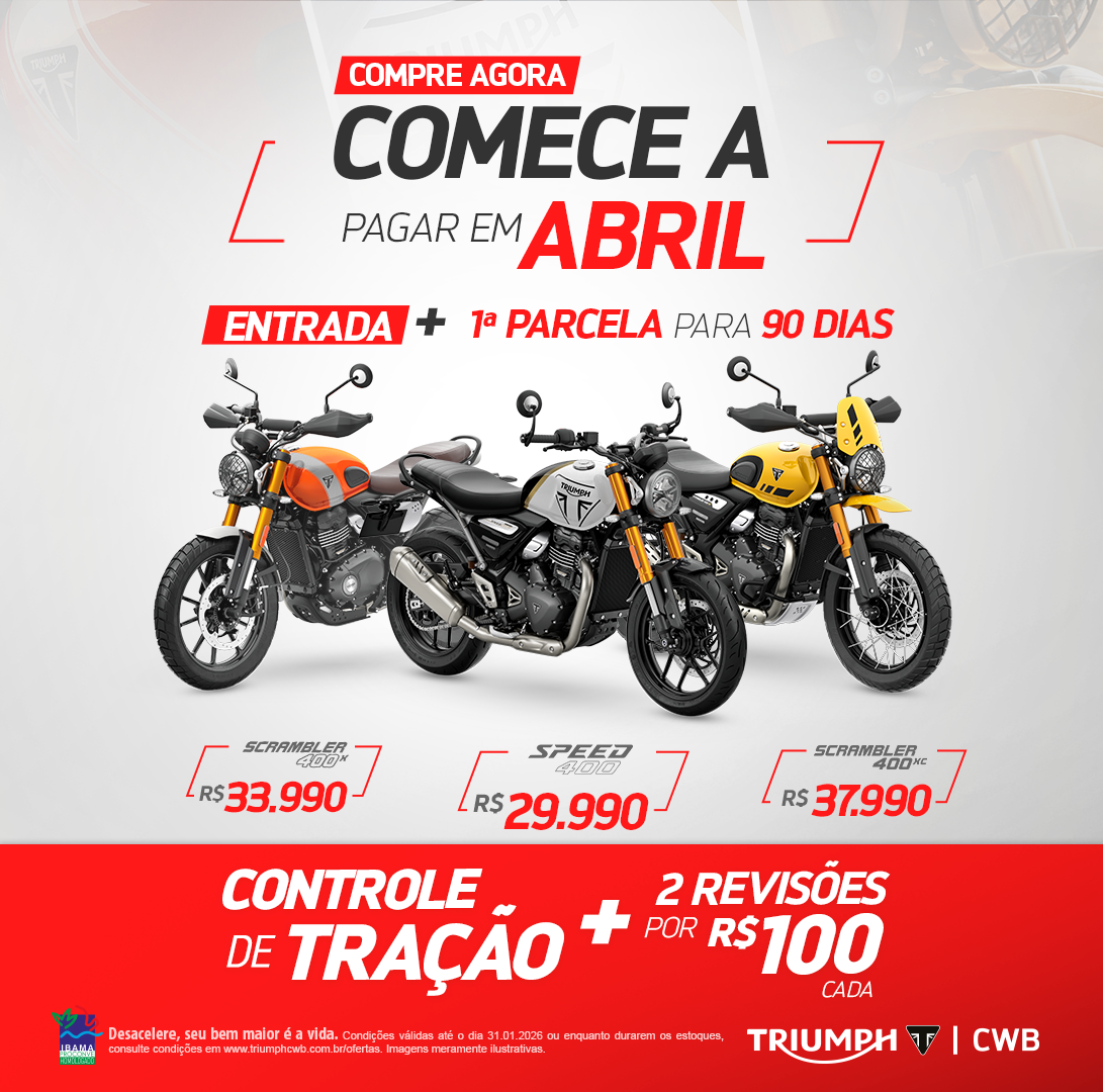 SCRAMBLER 400 XC 2025/2025 preço sugerido de R$ 37.990,00 à vista