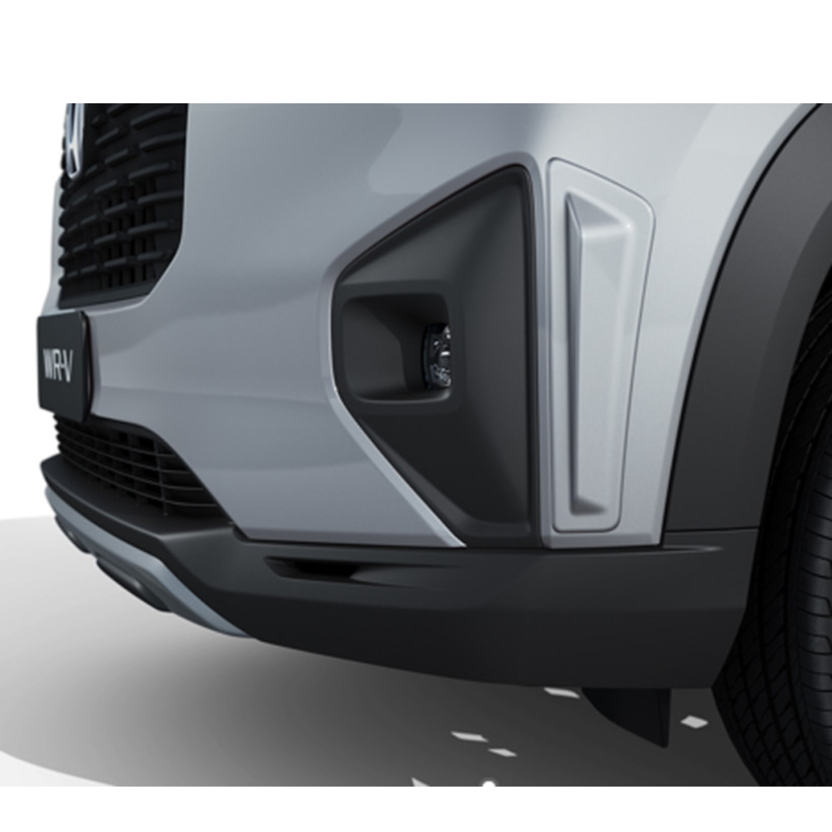 PROTETOR DE PARA-CHOQUE LATERAL FRONTAL PRATA PLATINUM WR-V