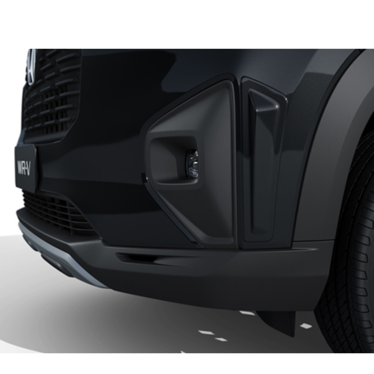 PROTETOR DE PARA-CHOQUE LATERAL FRONTAL PRETO CRISTAL WR-V