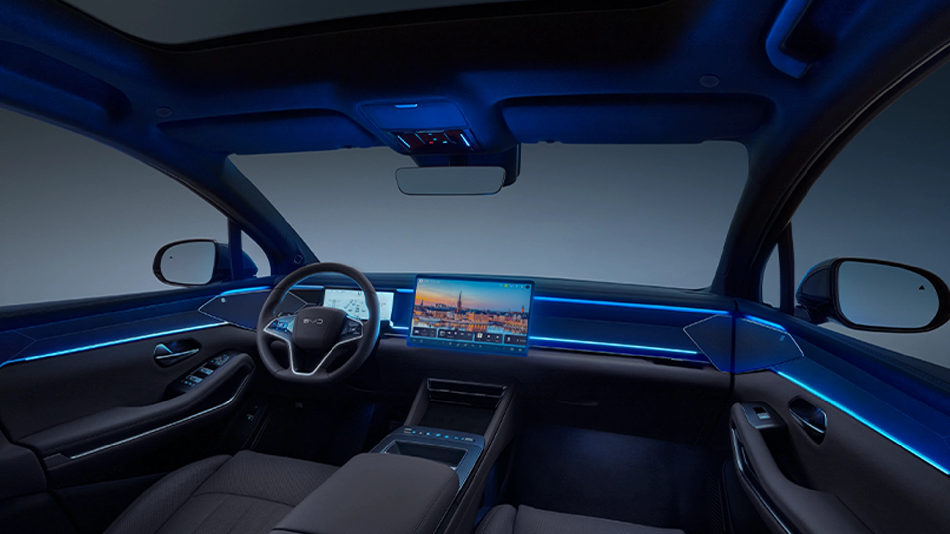 Iluminação ambiente imersiva com até 128 cores