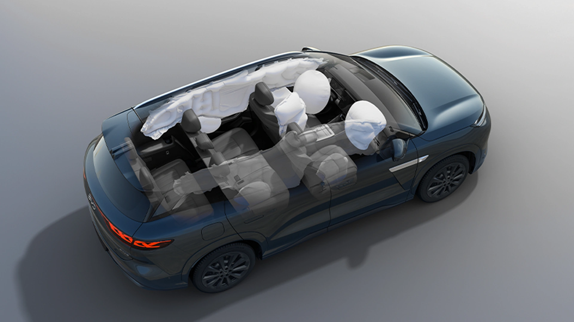 Engenharia de segurança: sistema com 9 airbags