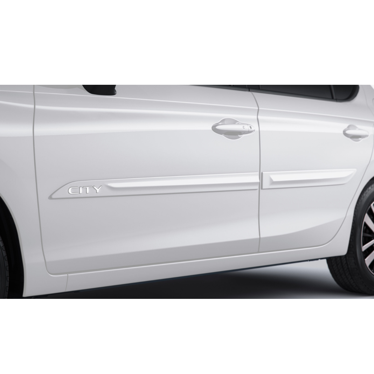 FRISO DE PORTAS COM LOGO CROMADO TAFETA CITY