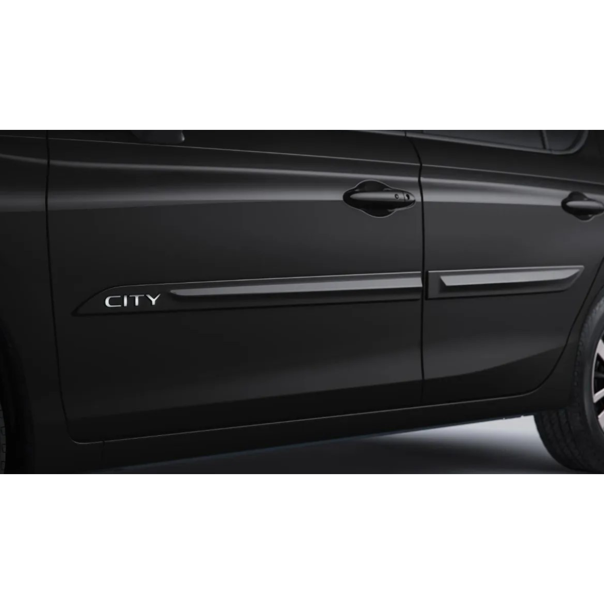 FRISO DE PORTAS COM LOGO PRETO CRISTAL