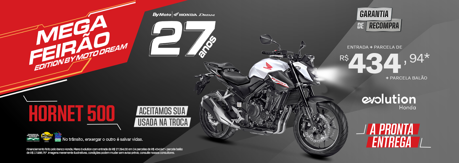 banner Mega Feirão - Hornet 500
