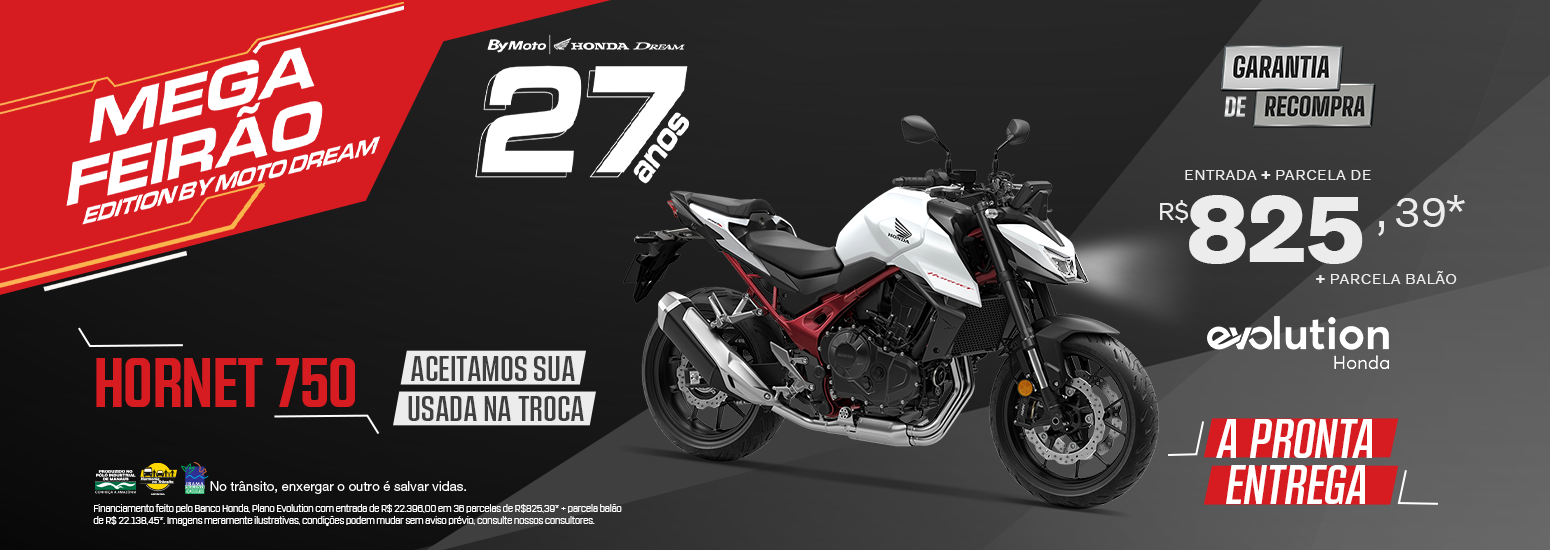 banner Mega Feirão - Hornet 750