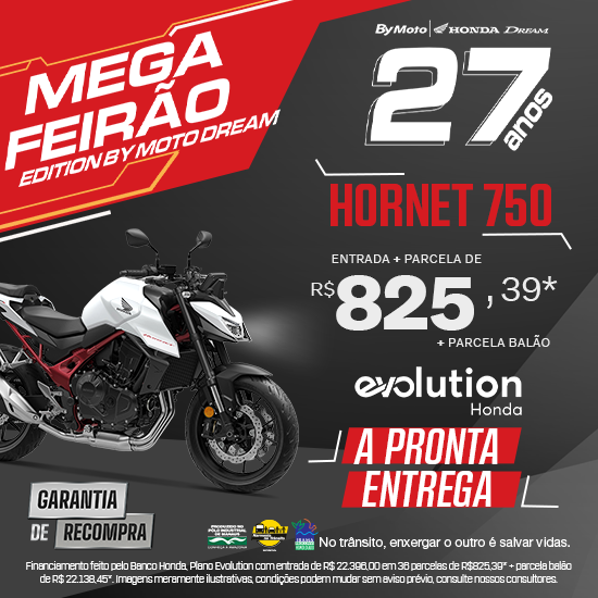 banner Mega Feirão - Hornet 750