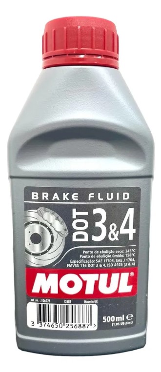 Fluido De Freio Motul Dot 3 E 4 3&4 500ml Brake Fluid