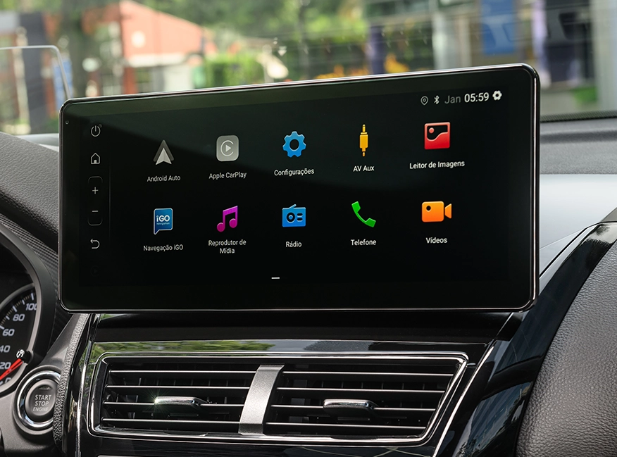 NOVO MULTIMÍDIA DE 12 POLEGADAS