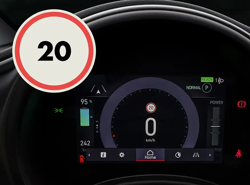 Reconhecimento de sinalização na via para limite de velocidade