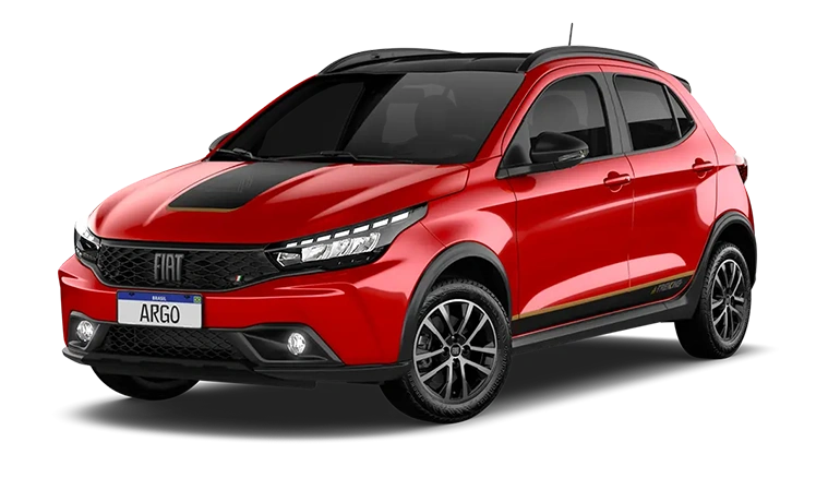 ARGO 1.0 FLEX 4P 2026 VERMELHO MONTECARLO COM TETO PRETO VULCANO