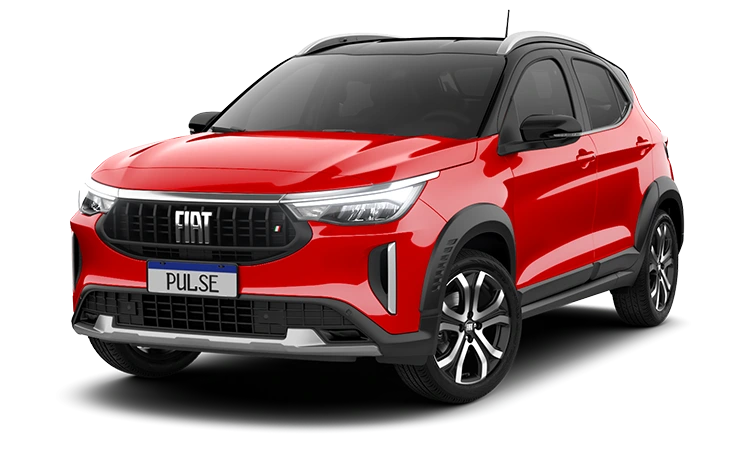 PULSE DRIVE 1.3 MT VERMELHO MONTECARLO COM TETO PRETO VULCANO