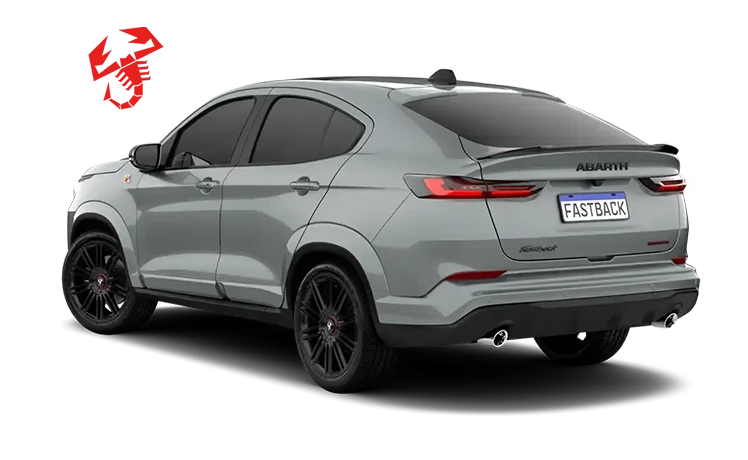 FASTBACK ABARTH TURBO 270 FLEX AT 2026 CINZA STRATO COM TETO PRETO VULCANO